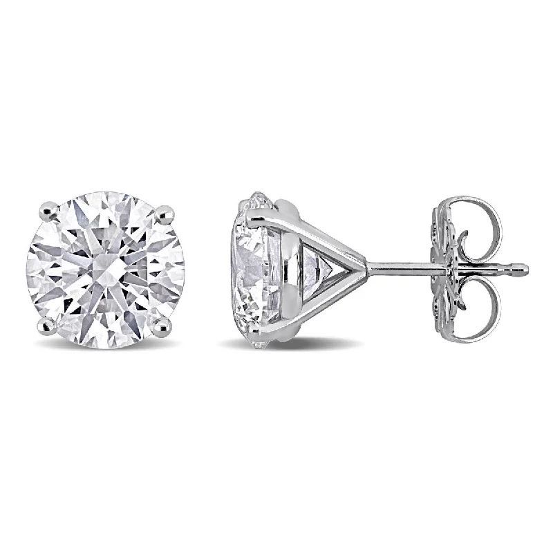 Stud Earrings with Matte Finish -Created Forever 6ct TW Lab-Grown Diamond Martini-Style Stud Earrings in 14K White Gold