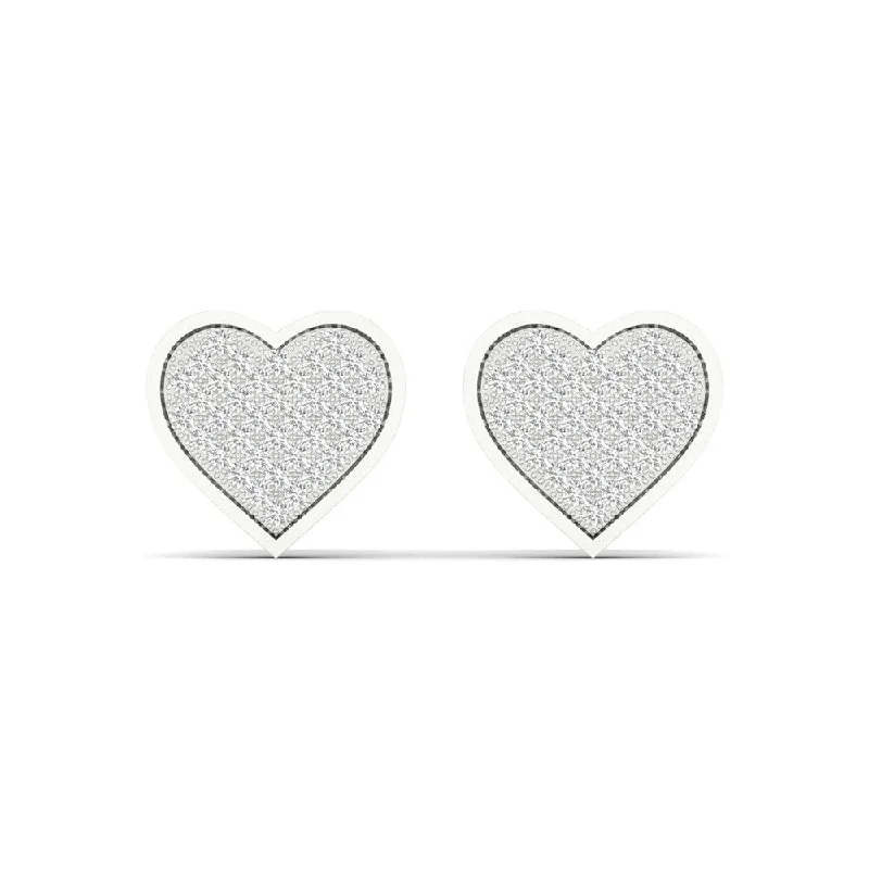 Stud Earrings for Mother's Day -1/5ct TDW Diamond Cluster Stud Earrings in 10k Gold - N/A