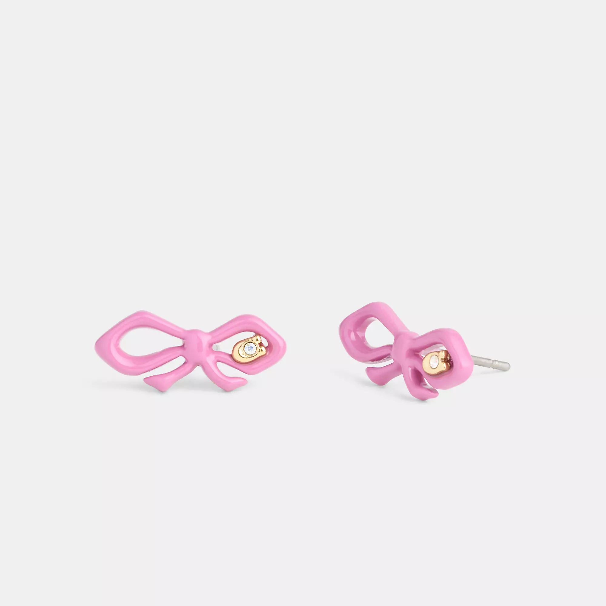 Stud Earrings for Office Wear -Coach Outlet Resin Mini Bow Stud Earrings