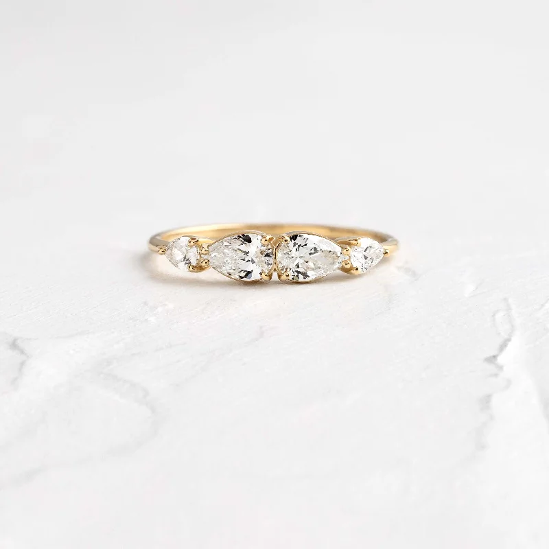 Women’s rings with herkimer diamonds for clarity -Counterpart Ring