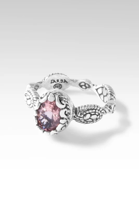 Women’s rings with pearl clusters for elegance -Live in Peace Ring™ in Morganite