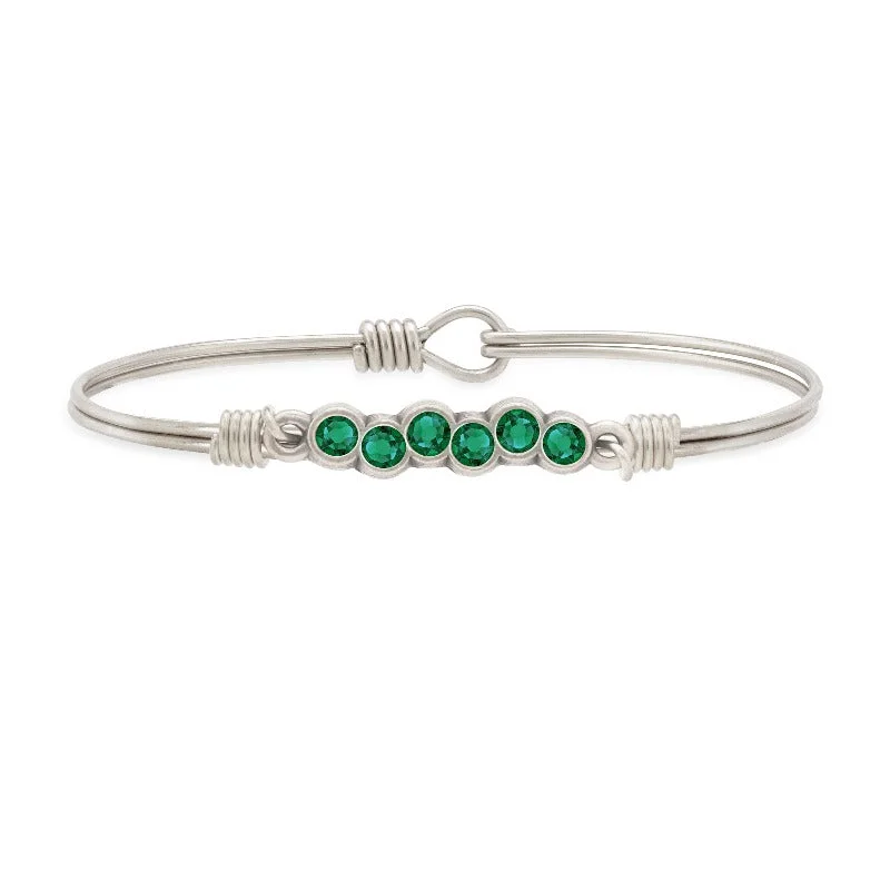 Bracelets with branch patterns for nature flair -Starlight Bangle Bracelet In Emerald