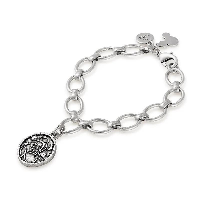 Bracelets with spiral ruby for striking twist -Disney® Cinderella Coin Chain Bracelet