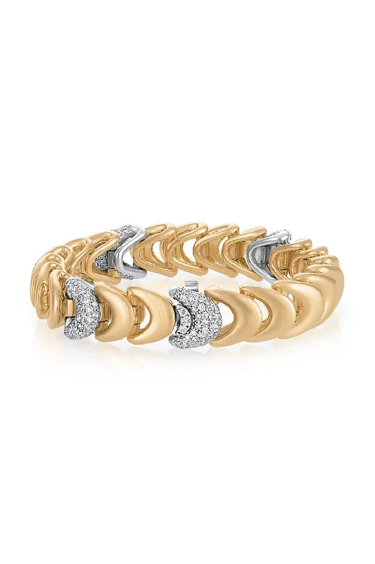 Bangles with personalized initial charm engravings -ZAHA Bracelet