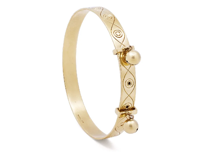 Bracelets with adjustable chains for perfect fit -Asprey Bangle Bracelet in 18K Gold