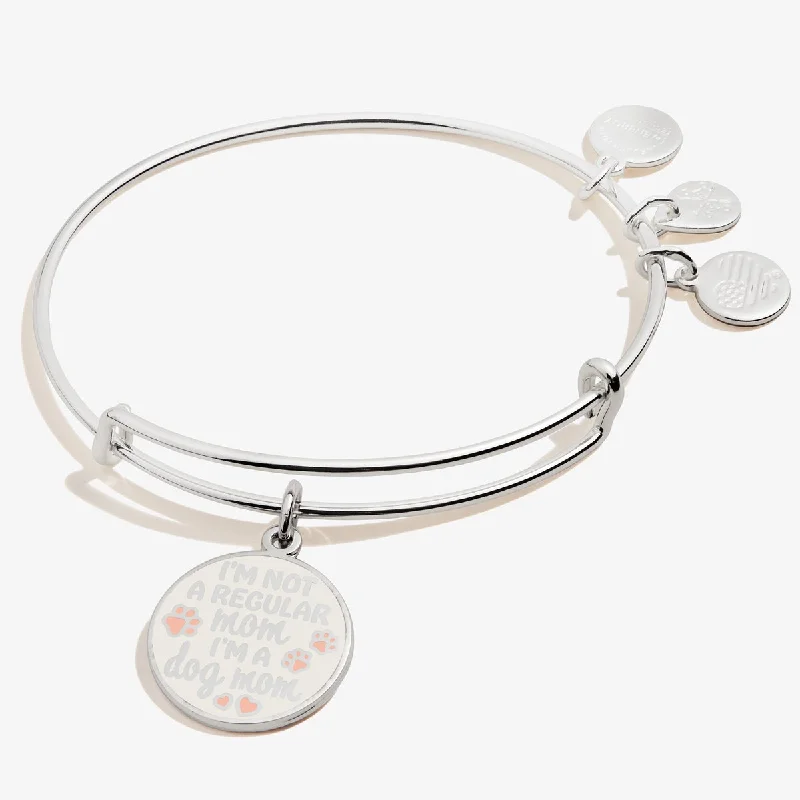 Bangles with blue quartz for cool tones -'I’m A Dog Mom' Charm Bangle