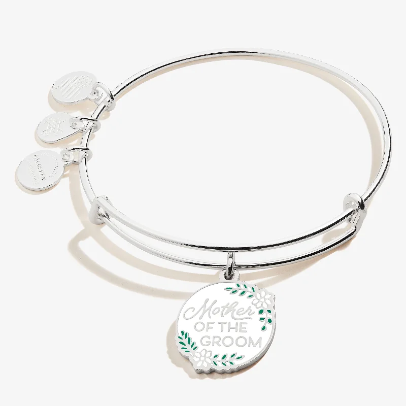 Bangles with chunky designs for statement wear -'Mother of the Groom' Charm Bangle