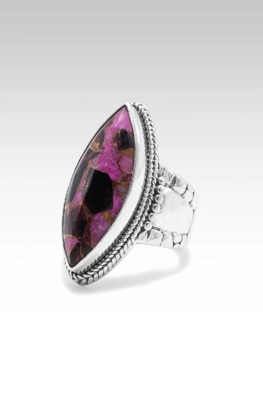 Women’s rings with black onyx for edge -Restore My Soul Ring™ in Pink Calcite