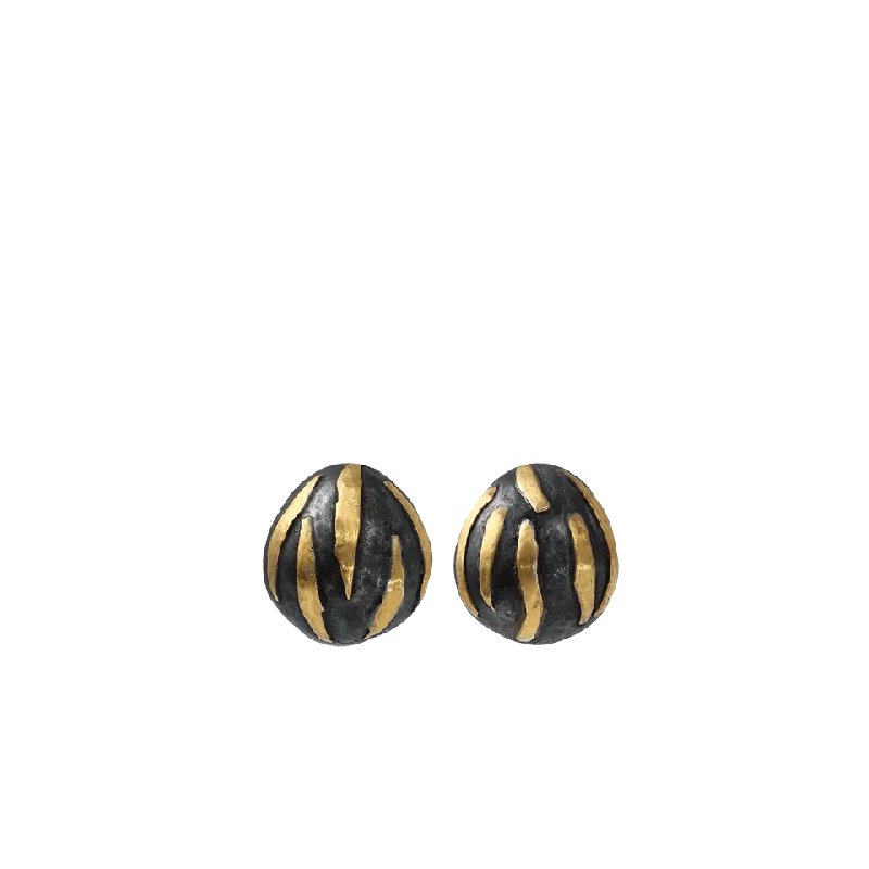 Stud Earrings with Enamel -Small Libra Stud Earrings