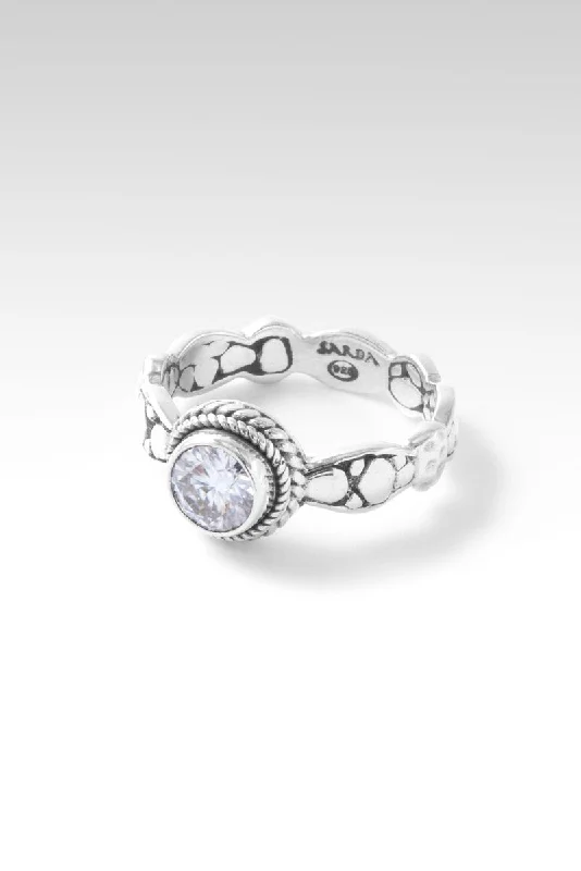 Women’s rings with knot designs for symbolism -Tranquil Waters Ring™ in Moissanite