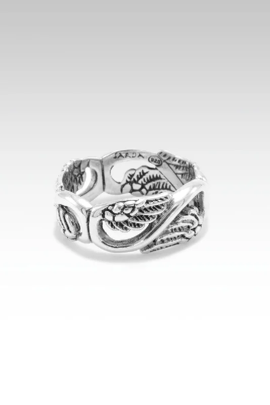 Women’s rings with etched initials for meaning -Whatever Is Excellent Ring™ in Watermark