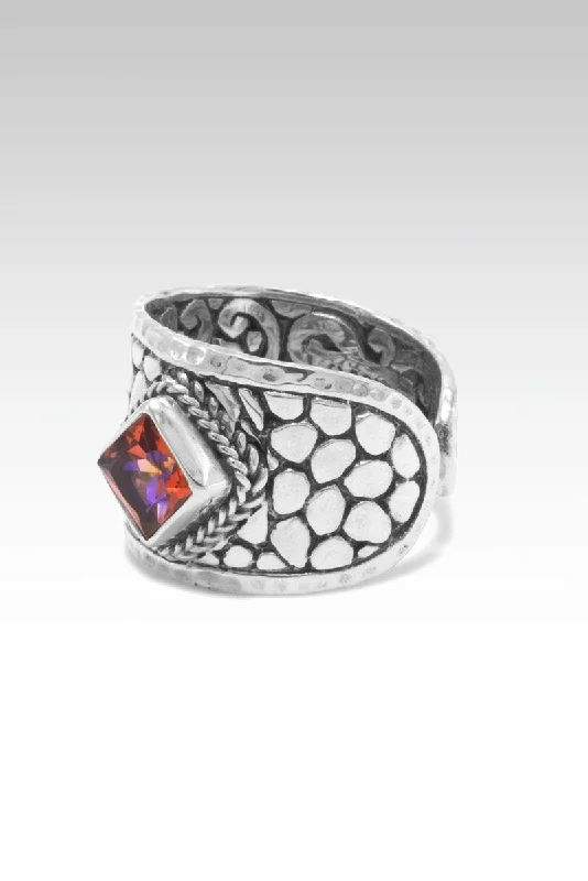 Women’s rings with polished malachite for swirls -New Chapter Ring™ in Ardent™ Mystic Topaz