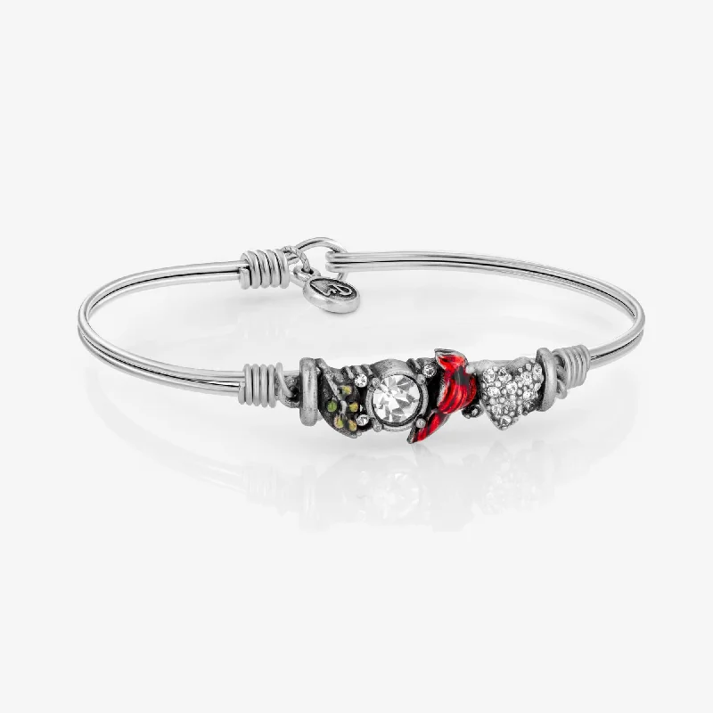 Bracelets with pearl beads for classic beauty -Cardinal Medley Bangle Bracelet