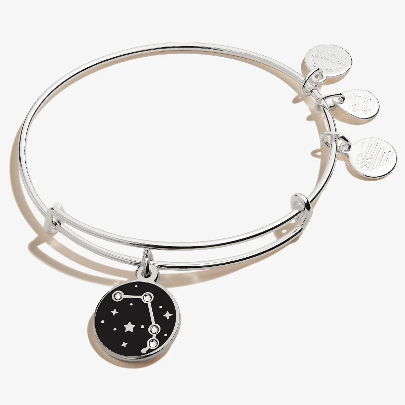 Rose gold bracelets with sleek minimalist designs -Aries Zodiac Charm Bangle