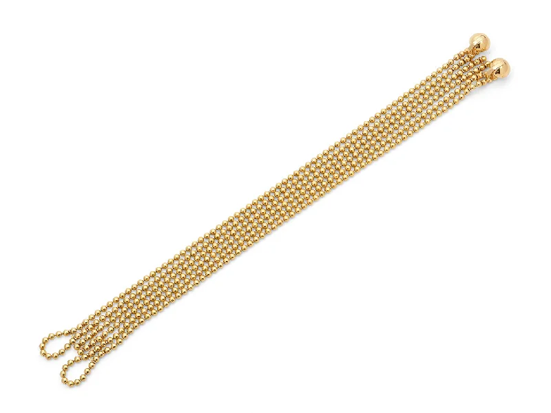 Rose gold bracelets with sleek minimalist designs -Cartier 'Draperie De Décolleté' Multi-Strand Bracelet in 18K Gold