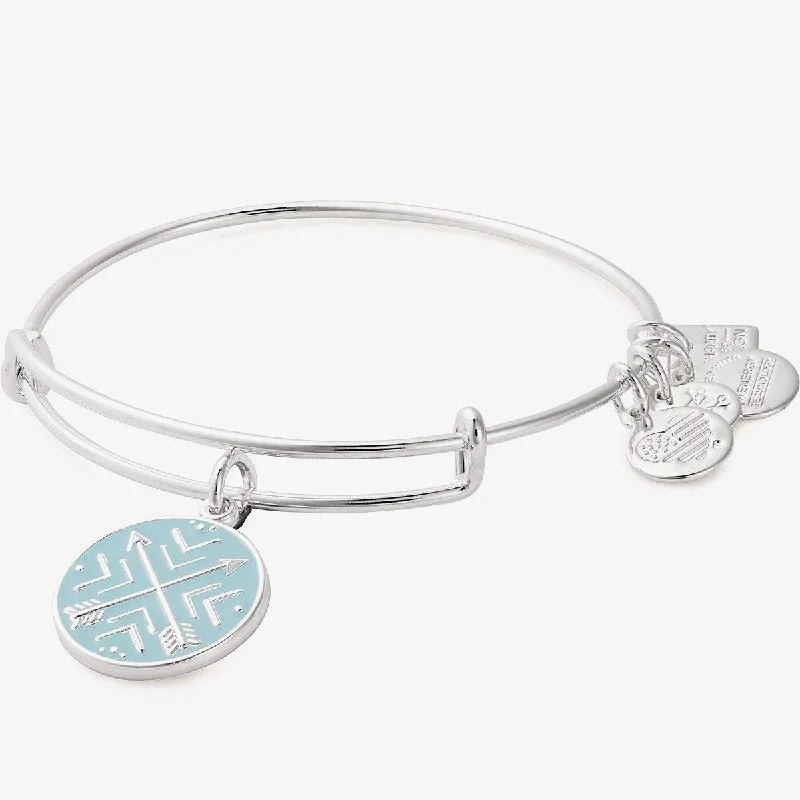 Thin bangles perfect for layering multiple styles -Arrows of Friendship Charm Bangle