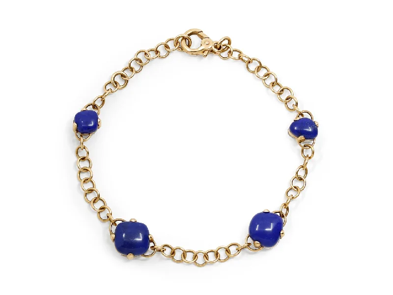 Bracelets with floral motifs for romantic touch -Pomellato 'Capri' Lapis and Quartz Bracelet in 18K Gold