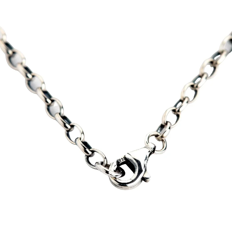 Elegant necklaces and pendants with infinity symbols for timeless designs-2mm loop chain 925 sterling silver necklace