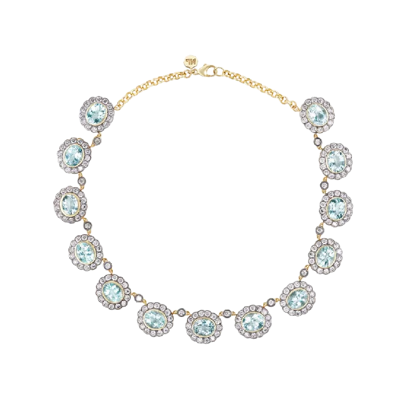 Beautiful necklaces and pendants with diamond-encrusted designs for maximum sparkle-Alexandra Necklace Aquamarine