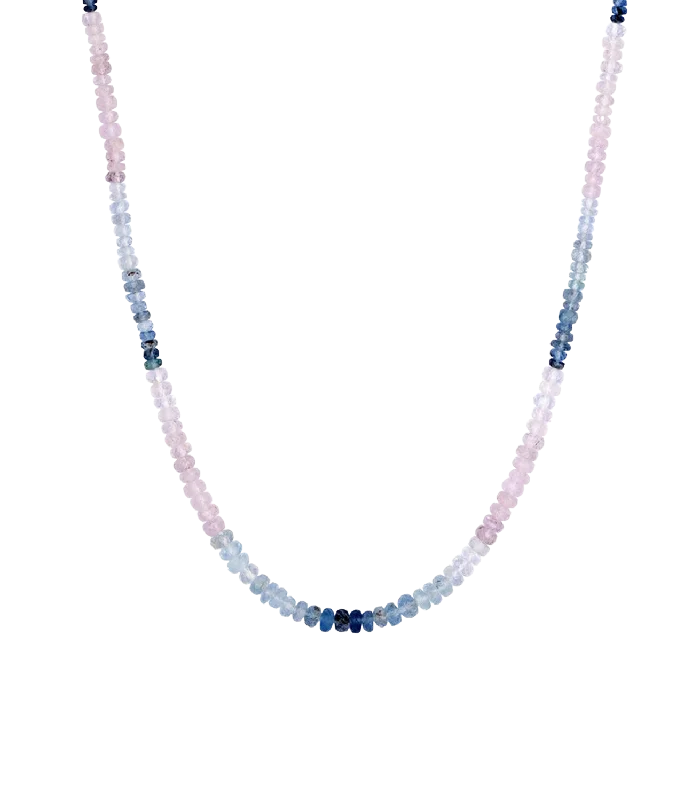 Best necklaces and pendants with minimalist pendants for a sleek, understated look-Aquamarine Beaded Necklace