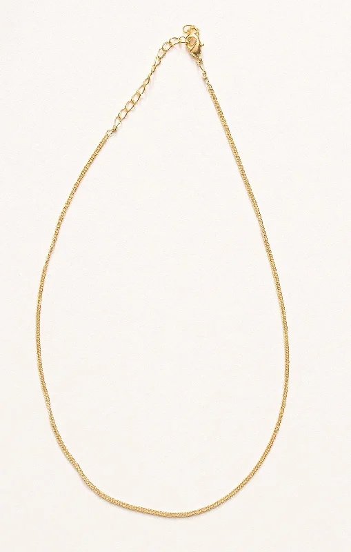 Beautiful necklaces and pendants with tree branch motifs for a nature-inspired design-Gold Basic Chain Necklace