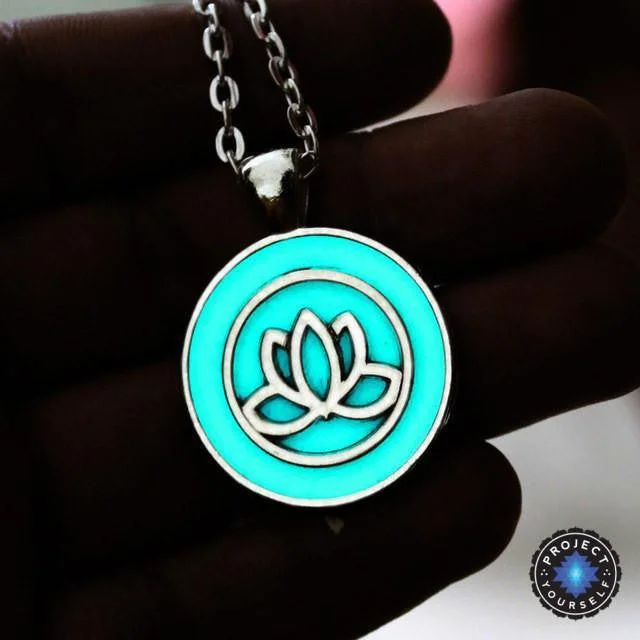 Best necklaces and pendants with crystal accents for a sparkling and elegant style-Beautiful Glowing Lotus Pendant Necklace