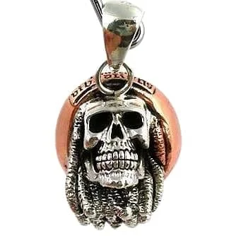 Stylish necklaces and pendants with diamonds for a glamorous and elegant look-Bob Marley Skull Sterling Silver Pendant