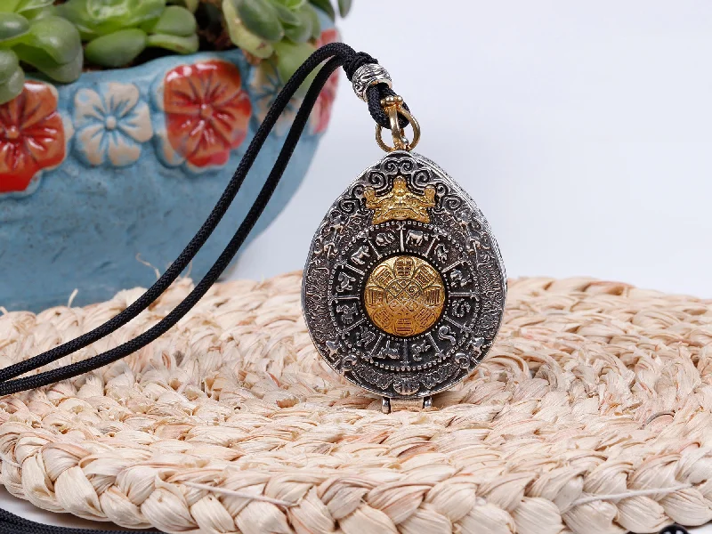 Unique necklaces and pendants with vintage-inspired designs for timeless appeal-Divine Manifestor Tibetan Ghau Amulet