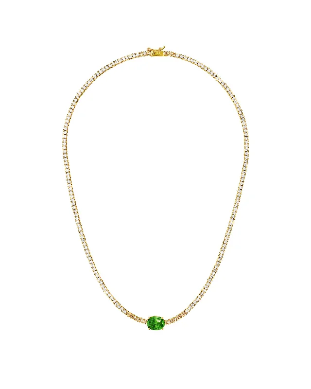 Best necklaces and pendants with cubic zirconia for a budget-friendly dazzling effect-Emerald City Necklace