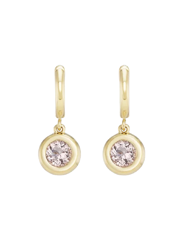 Best necklaces and pendants with statement designs for a fashionable accessory-Gemma Dangles Medium Morganite