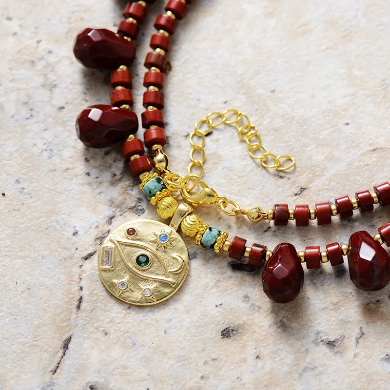 Unique necklaces and pendants with vintage-inspired designs for timeless appeal-Guardian Jasper Necklace