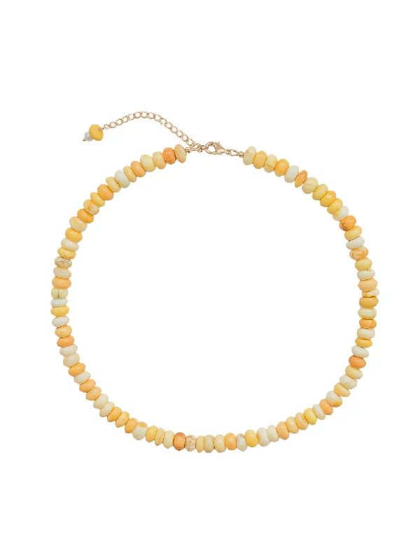 Elegant necklaces and pendants with onyx stones for a sleek, polished look-Josie Necklace in Yellow