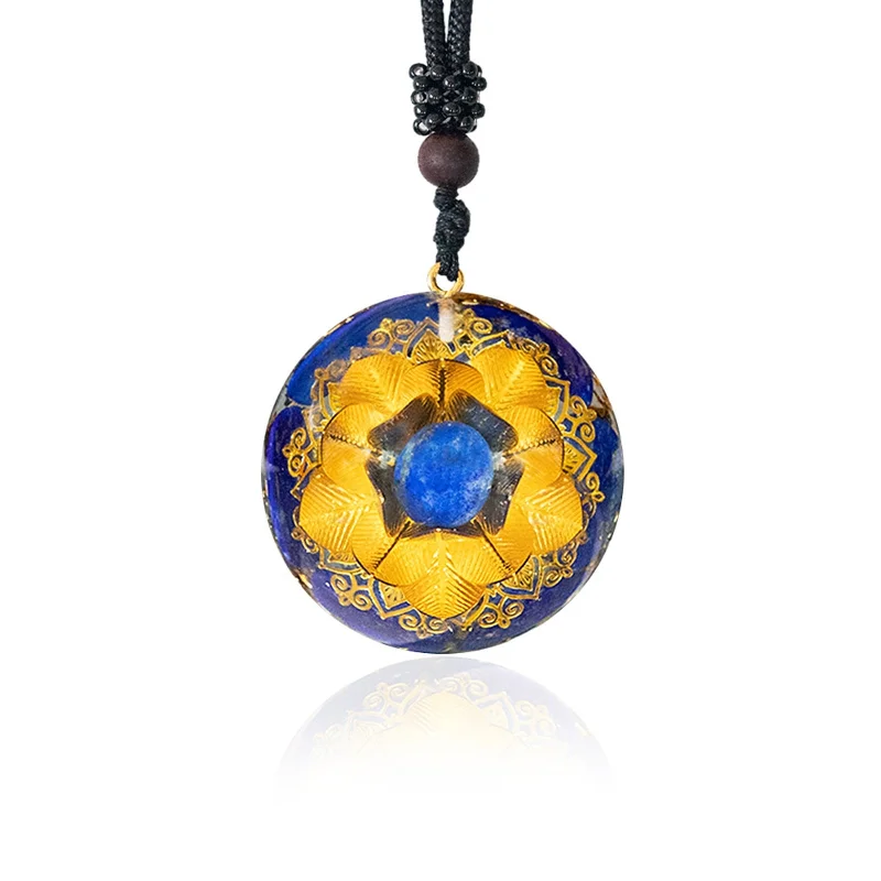 Best necklaces and pendants with infinity hearts for a romantic, eternal symbol-Lapis Lazuli With Lotus Flower Necklace