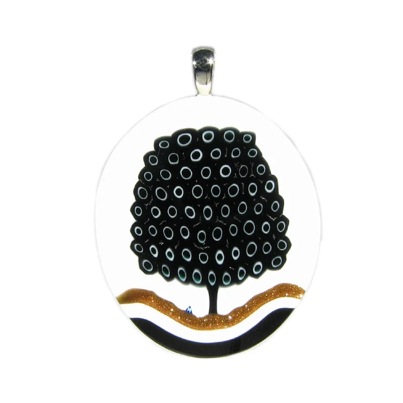 Simple necklaces and pendants with tiny charms for a delicate and casual vibe-Murrina Albero Murano glass oval pendant