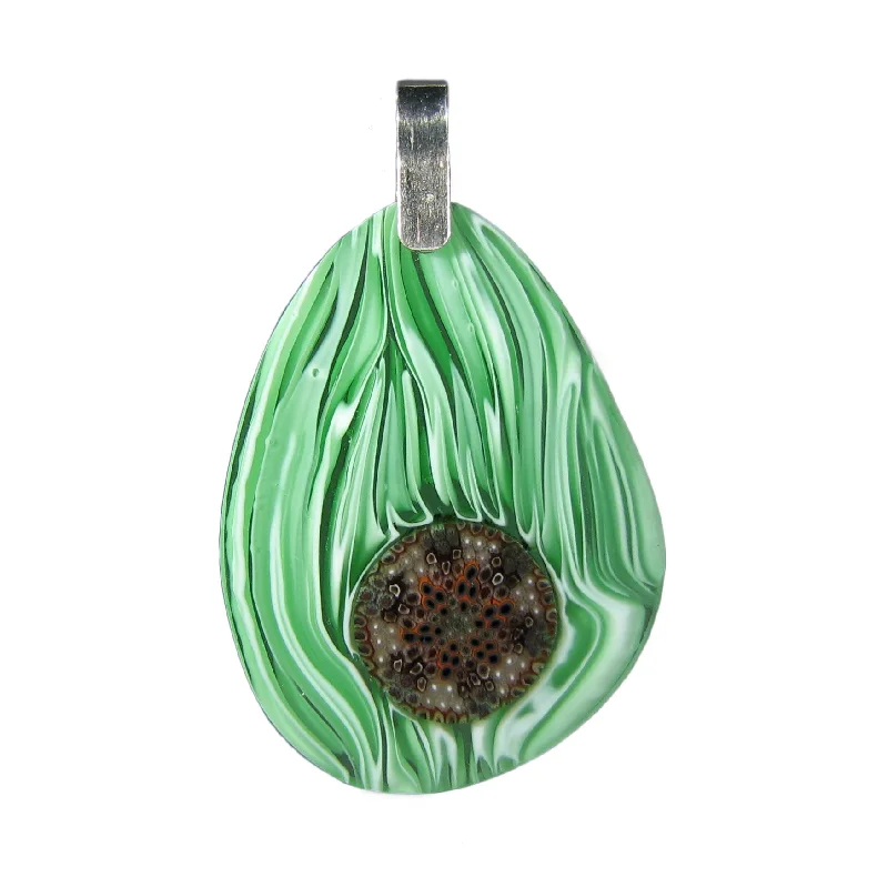 Beautiful necklaces and pendants with gemstone teardrops for an elegant effect-Murrina Goccia Antica drop-shaped Murano glass pendant