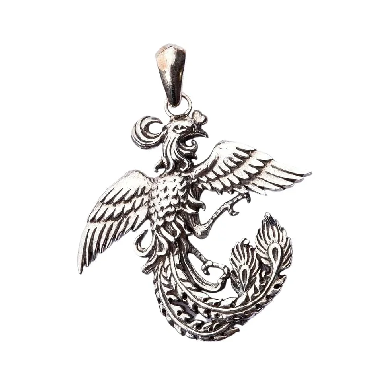 Necklaces and pendants with infinity love symbols for an eternal, romantic gesture-Phoenix Sterling Silver Pendant